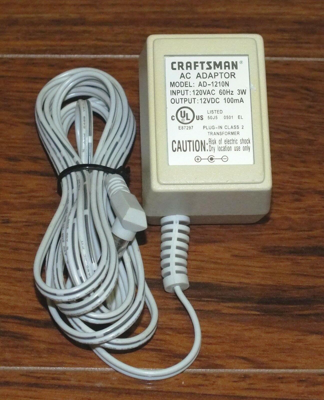 *Brand NEW*Craftsman AD-1210N Class 2 Transformer 12V 100mA Ac Adapter